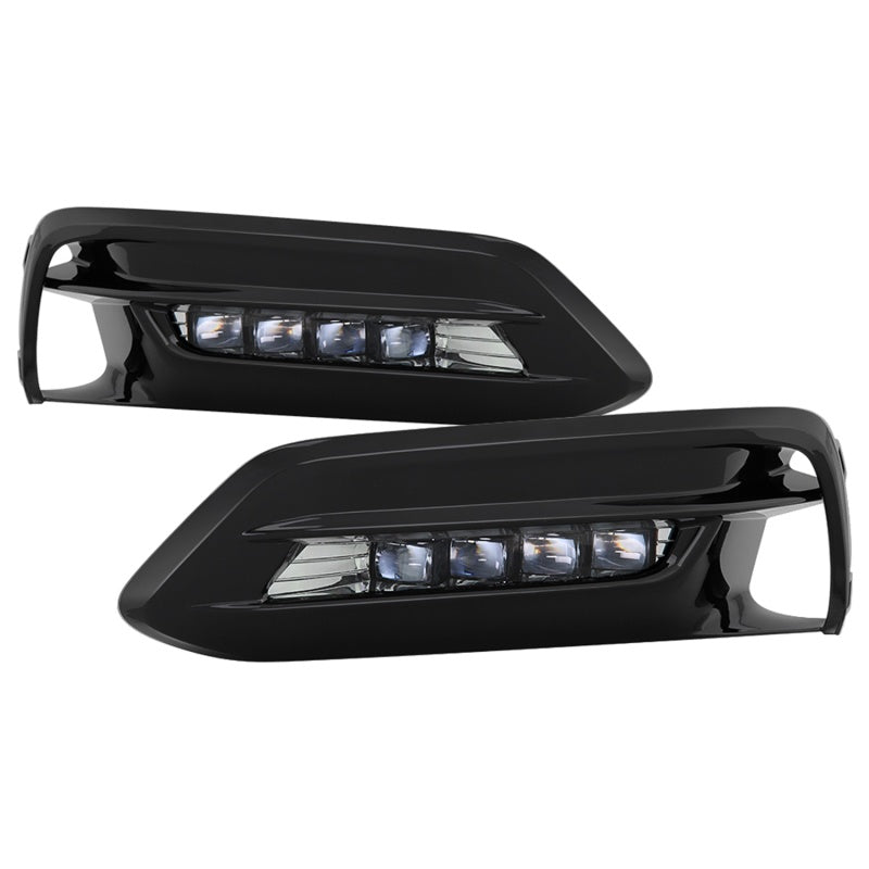 SPYDER 5086310 Spyder 18-19 Honda Accord Sedan OEM LED Fog Lights w/OEM Fit Switch - Clear (FL-HA2018-4D-LED-C)