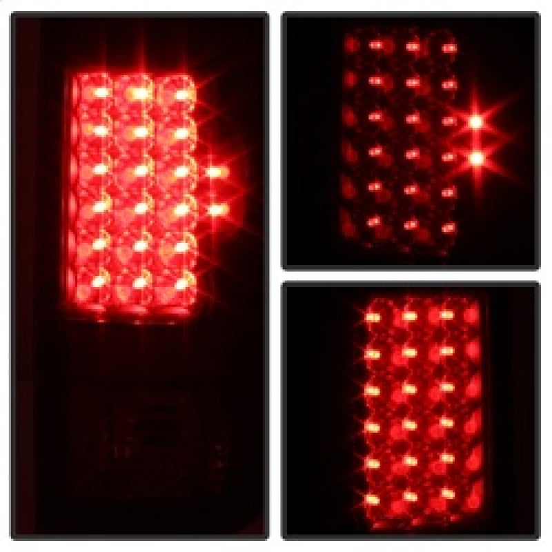 SPYDER 9027642 Xtune Ford F250/350/450/550 Super Duty 99-07 LED Tail Lights Black Smoke ALT-JH-FF15097-LED-BKSM