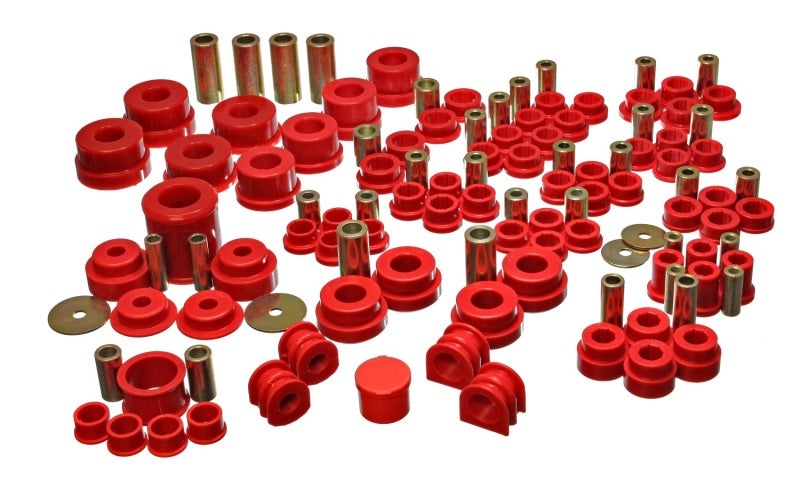 Energy Suspension 7.18108R 02-09 Nissan 350Z / 03-07 Infiniti G35 Coupe Red Hyper-Flex Master Bushing Set
