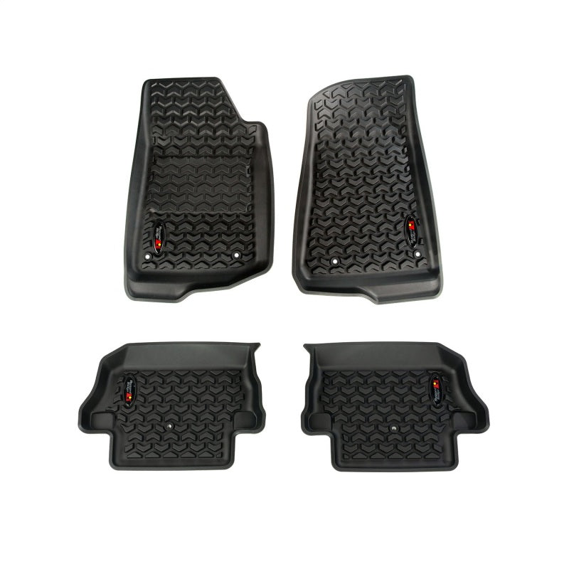 Rugged Ridge 12987.43 Floor Liner Kit Black F/R 18-20 Jeep Wrangler JL 2Dr