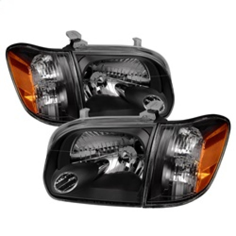 SPYDER 9034336 Xtune Toyota Tundra Double Cab 05-06 OEM Style Headlights & Corner Lights Black HD-JH-TTUN05-AM-BK