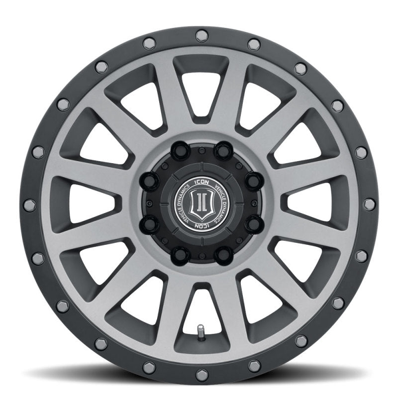 ICON 2018908152TT Compression HD 18x9 8x170 6mm Offset 5.25in BS Titanium Wheel