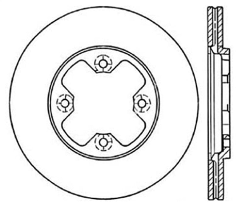 Stoptech 127.42005R StopTech Slotted & Drilled Sport Brake Rotor