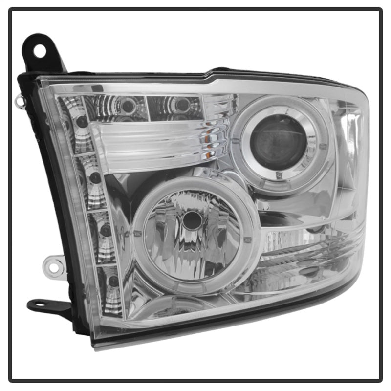SPYDER 5010049 Spyder Dodge RAM 1500 09-14 10-14 Projector Headlights Halogen- LED Halo LED - Chrm PRO-YD-DR09-HL-C