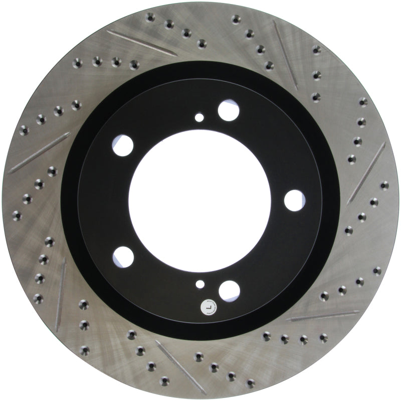 Stoptech 127.44156L StopTech 07-09 Toyota Tundra / 08-09 Toyota Sequoia Front Left Slotted & Drilled Rotor