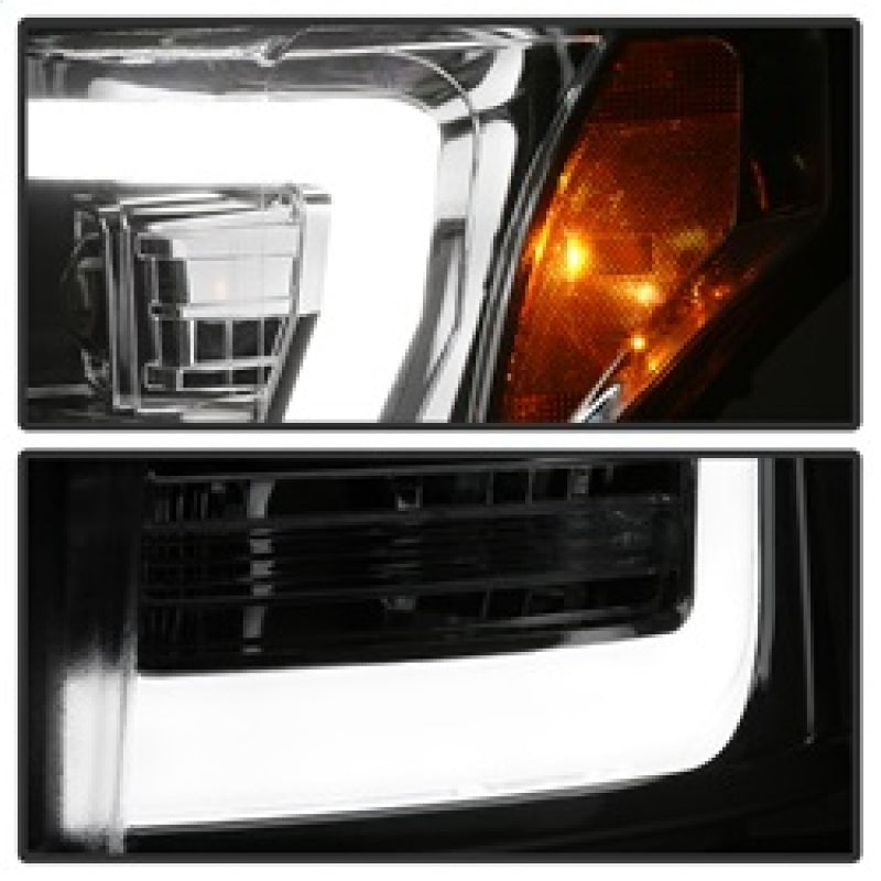 SPYDER 5084705 Spyder 11-16 Ford F-250/F-350 V2 Projector Headlights - Light Bar DRL - Chrome PRO-YD-FS11V2-LB-C