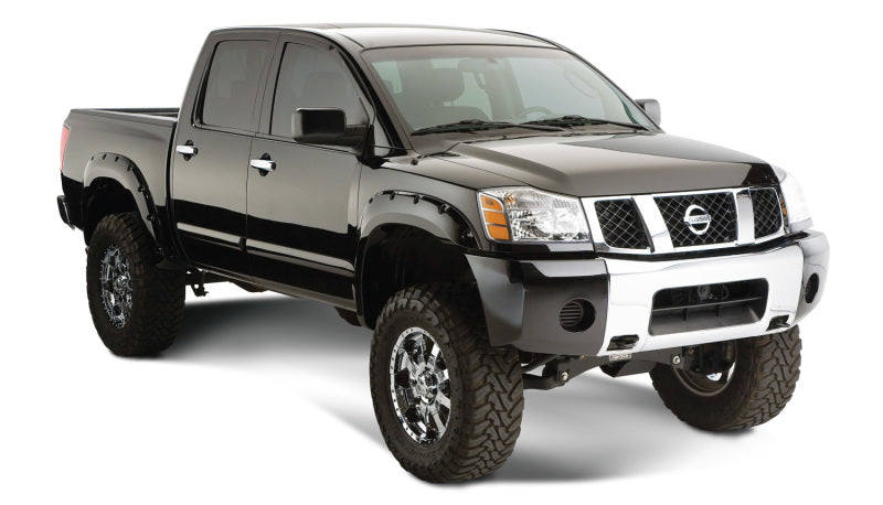 Bushwacker 70907-02 04-15 Nissan Titan Pocket Style Flares 4pc 67.1/78.9/84/96in - Black