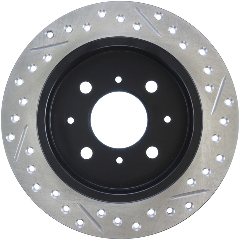 Stoptech 127.40017R StopTech 90-96 Acura Integra / 97-01 Integra (Exc. Type R) Slotted & Drilled Right Rear Rotor