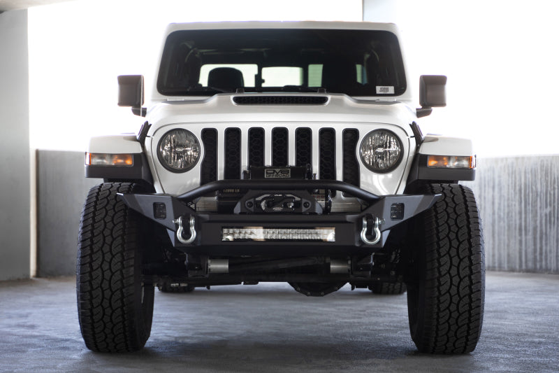 DV8 Offroad FBJL-07 18-23 Jeep Wrangler JL / 20-23 Jeep Gladiator JT FS-7 Mid-Width Winch Front Bumper