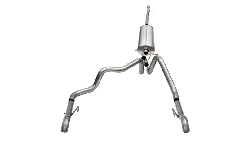 CORSA Performance 21239 Corsa 2022-2024 Chevrolet Silverado 1500 Cat-Back Dual Rear Exit with Turn Down Tail Pipes