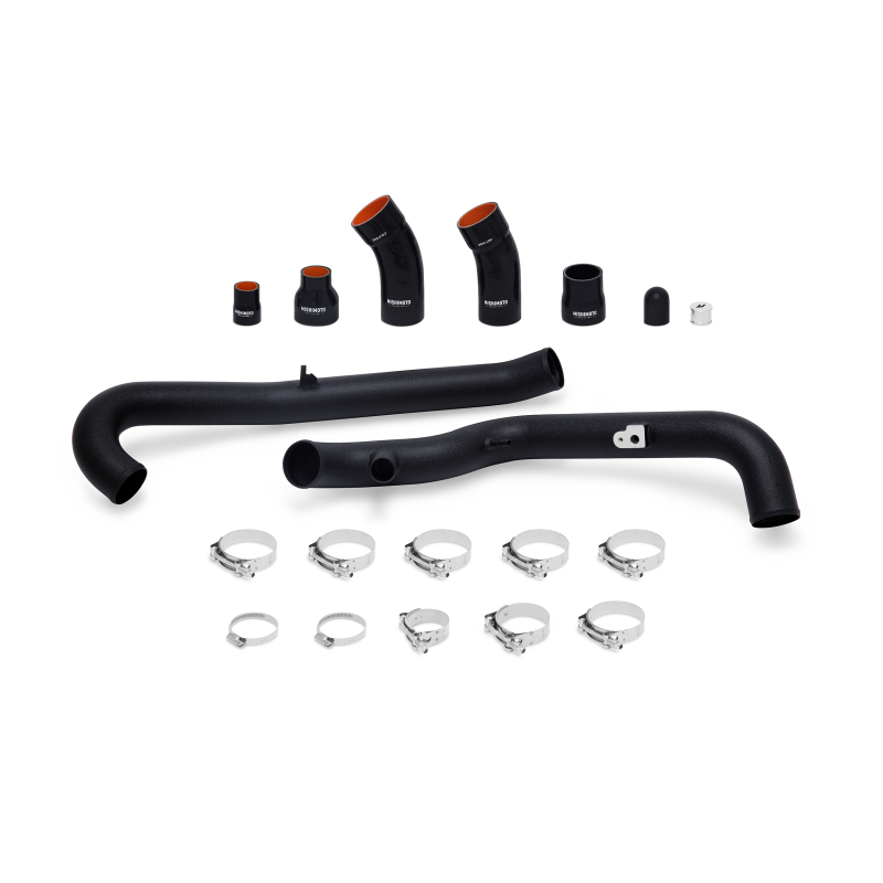 Mishimoto MMICP-FIST-14WBK 2014+ Ford Fiesta ST Intercooler Pipe Kit - Wrinkle Black