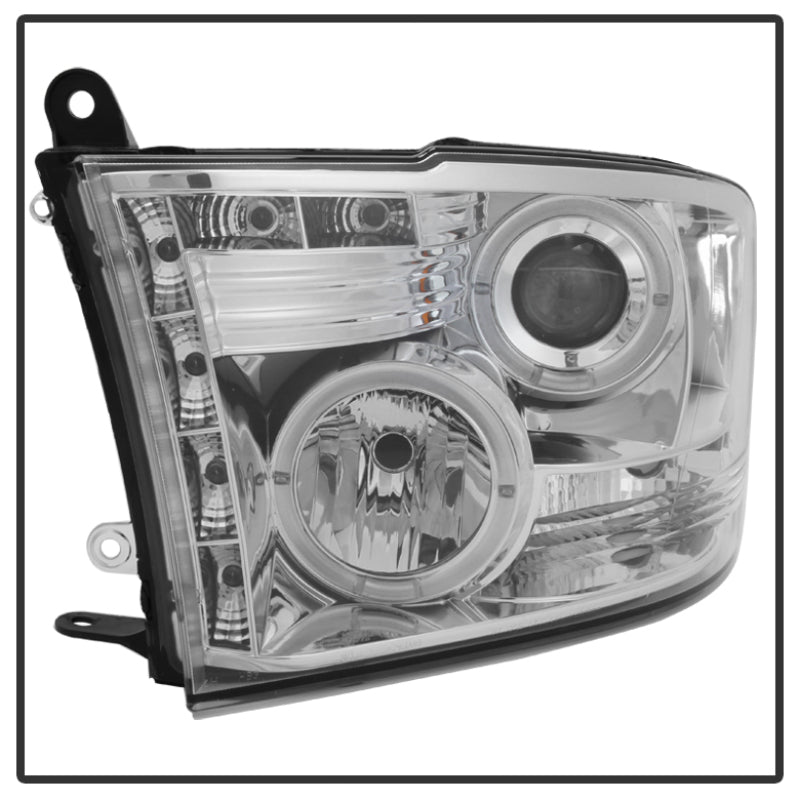 SPYDER 5010049 Spyder Dodge RAM 1500 09-14 10-14 Projector Headlights Halogen- LED Halo LED - Chrm PRO-YD-DR09-HL-C