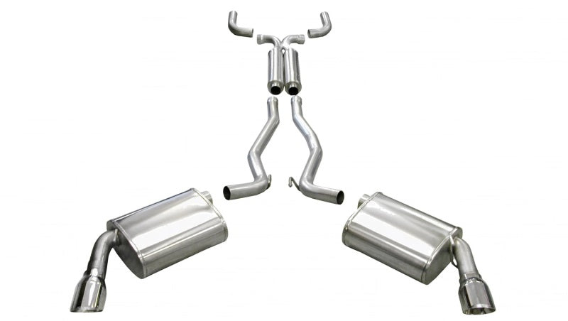 CORSA Performance 14952 Corsa 2010-2015 Chevrolet Camaro Coupe SS 6.2L V8 Auto Polished Sport Cat-Back + XO Exhaust