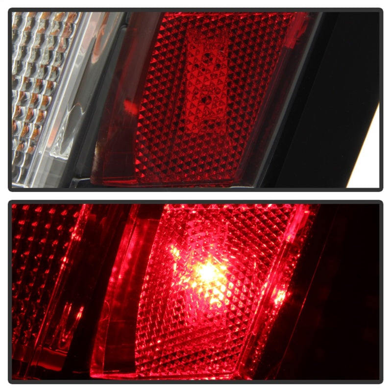 SPYDER 5083395 Spyder Chrysler 300C 08-10 V2 Light Bar LED Tail Lights - Red Clear ALT-YD-C308V2-LED-RC