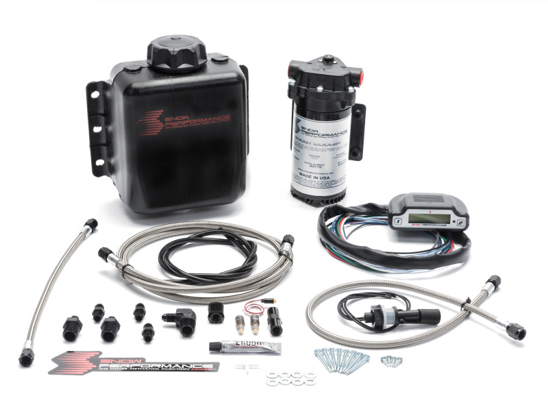 Snow Performance SNO-320-BRD Stg 3 Boost Cooler DI 2D MAP Prog. Water Injection Kit (SS Braided Line & 4AN)
