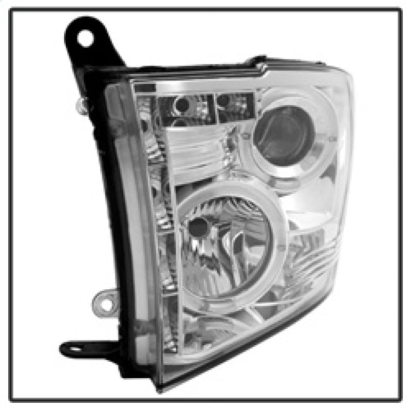 SPYDER 5010049 Spyder Dodge RAM 1500 09-14 10-14 Projector Headlights Halogen- LED Halo LED - Chrm PRO-YD-DR09-HL-C
