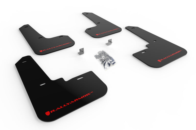 Rally Armor MF64-UR-BLK/RD 20-22 Subaru Legacy Black UR Mud Flap w/ Red Logo