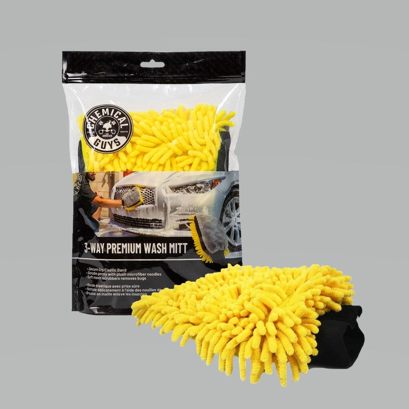 Chemical Guys MIC494 Three-Way Premium Microfiber Wash Mitt