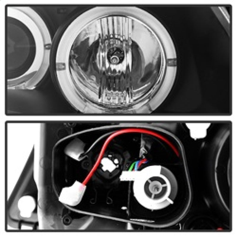 SPYDER 5009005 Spyder BMW E90 3-Series 06-08 Projector LED Halo Amber Reflctr Rplc Bulb Blk PRO-YD-BMWE9005-AM-BK