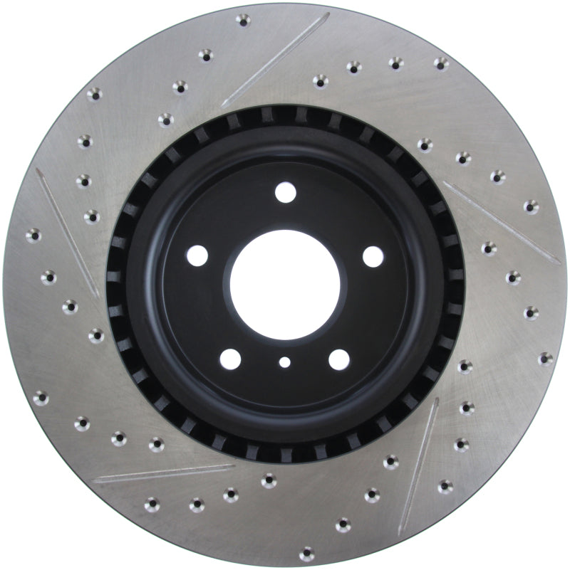 Stoptech 127.42076L StopTech Slotted & Drilled Sport Brake Rotor