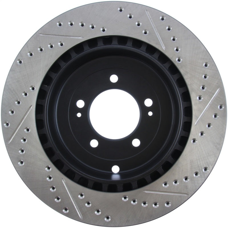 Stoptech 127.46075R StopTech Slotted & Drilled Sport Brake Rotor
