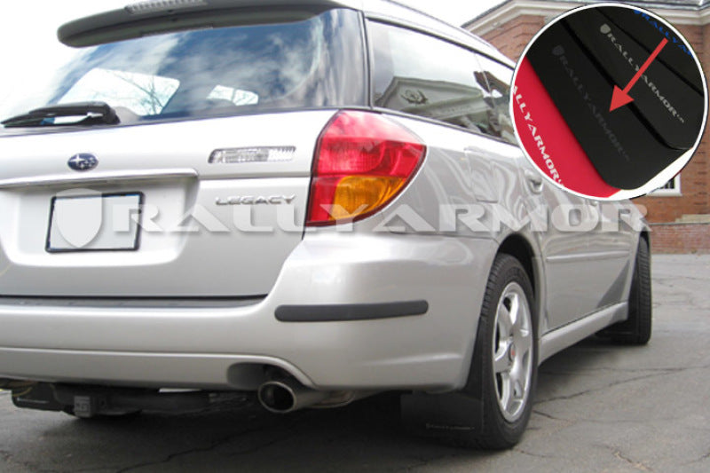 Rally Armor MF4-UR-BLK/GRY 05-09 Subaru Legacy GT / Outback Black UR Mud Flap w/ Grey Logo