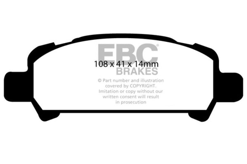 EBC DP31293C 02-06 Subaru Baja 2.5 Redstuff Rear Brake Pads