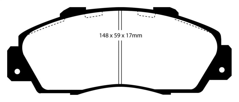 EBC DP4872R 97 Acura CL 3.0 Yellowstuff Front Brake Pads