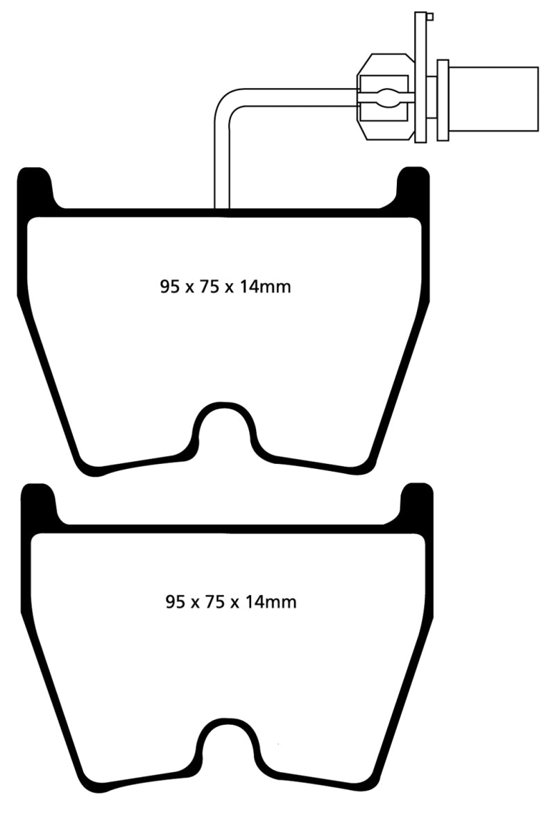 EBC DP51513NDX 06-09 Audi RS4 4.2 (Cast Iron Rotors) Bluestuff Front Brake Pads