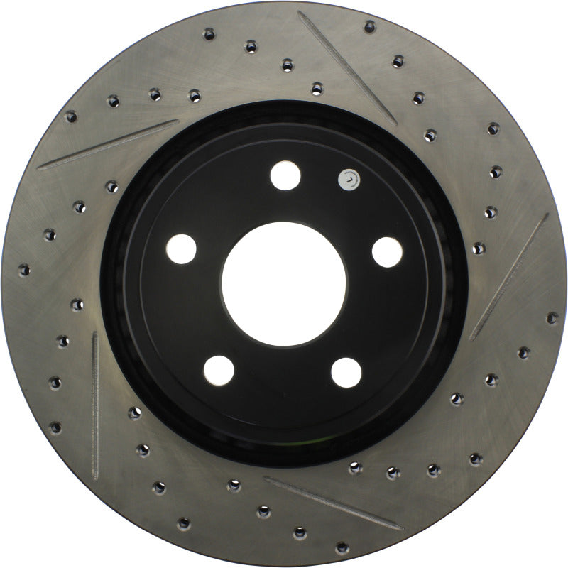 Stoptech 127.58008R StopTech 11-12 Dodge Durango Sport Drilled & Slotted Front Passenger-Side Brake Rotor