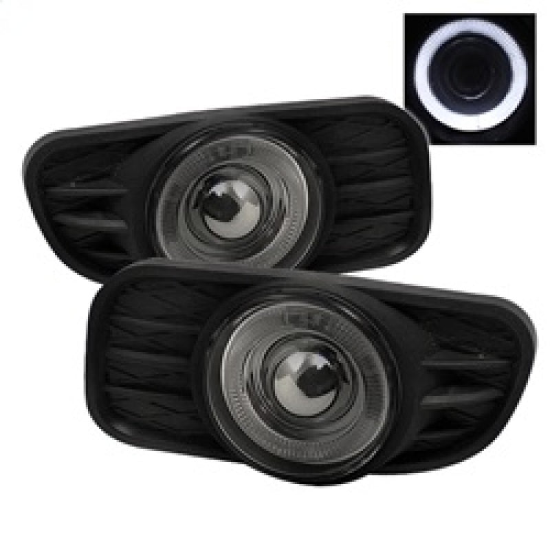 SPYDER 5021502 Spyder Jeep Grand Cherokee 99-04 Halo Projector Fog Lights w/Switch Smoke FL-P-JGC99-HL-SM