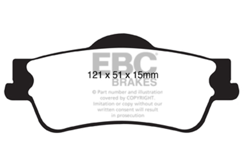 EBC DP41834R 11+ Chevrolet Caprice 3.6 Yellowstuff Rear Brake Pads