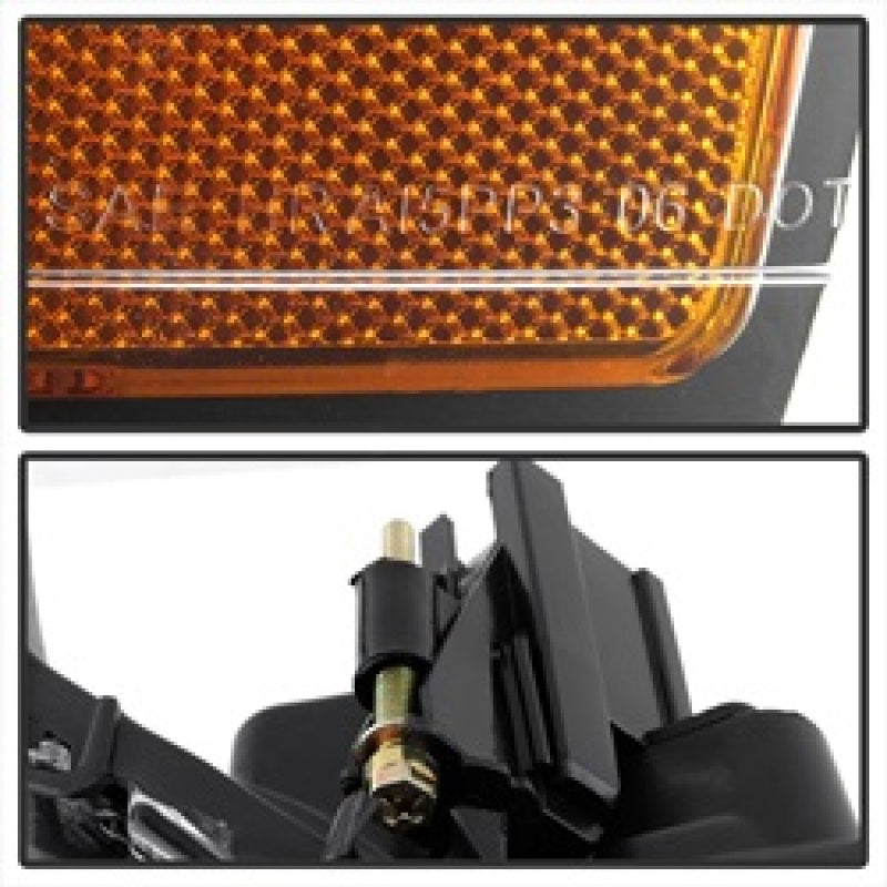 SPYDER 5014313 Xtune Dodge RAM 1500 02-05 Amber Crystal Headlights Black HD-JH-DR02-AM-BK