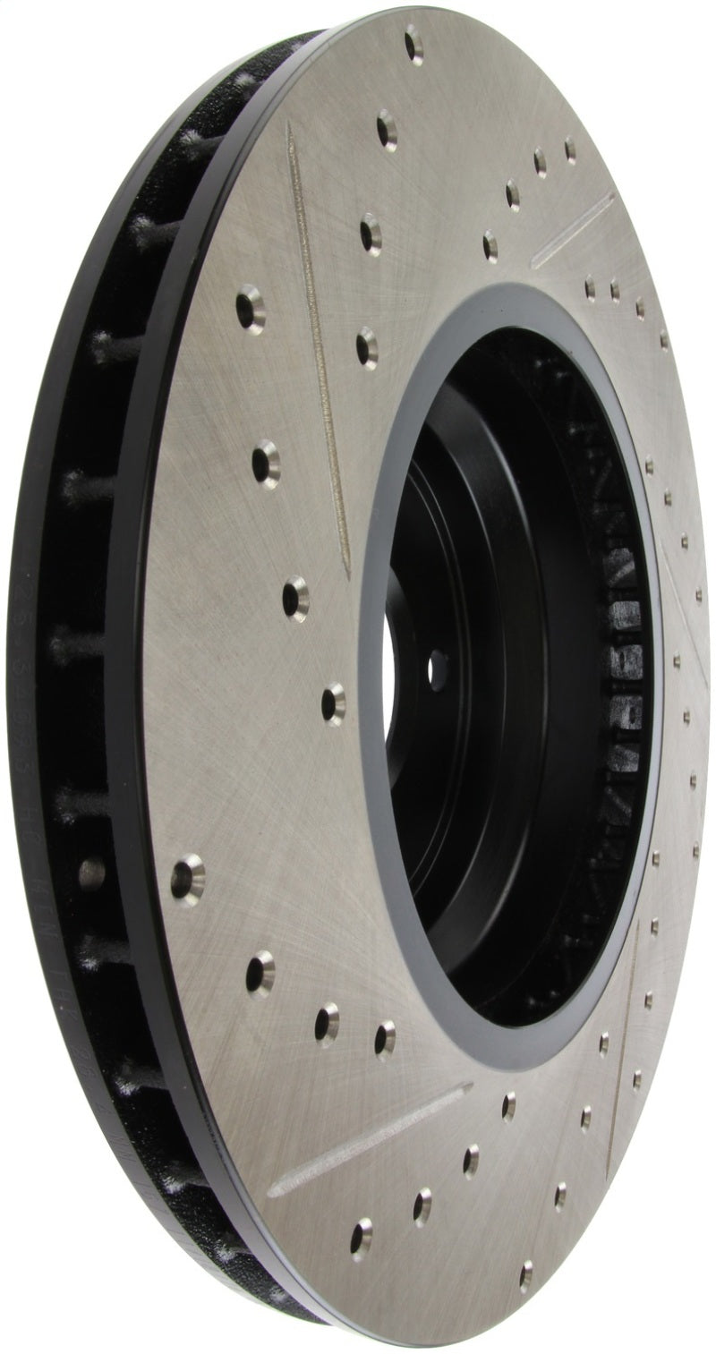 Stoptech 127.34093L StopTech 07-09 BMW 335 (E90/E92/E93) Slotted & Drilled Left Front Rotor