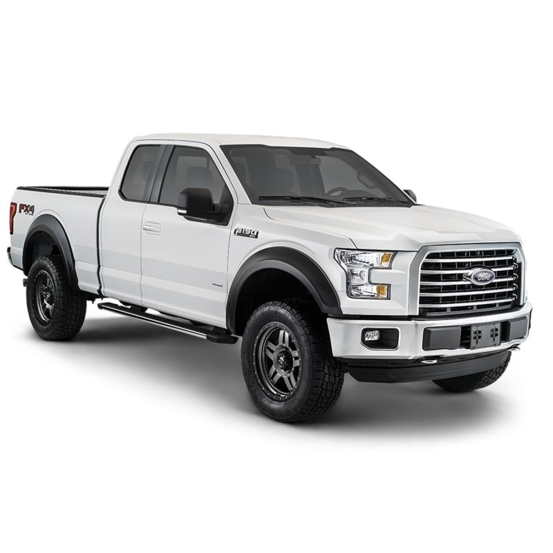 Bushwacker 20943-02 17-18 Ford F-250 Super Duty Extend-A-Fender Style Flares 4pc - Black