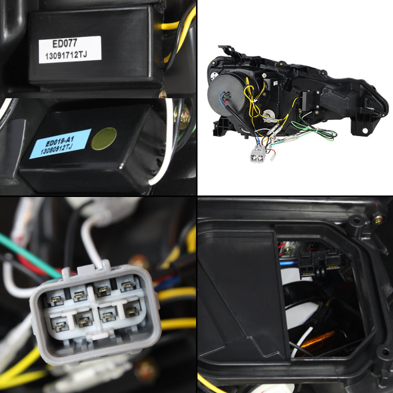 SPYDER 5075475 Spyder Subaru BRZ 12-14 Projector Headlights- DRL LED Black PRO-YD-SUBRZ12-BK