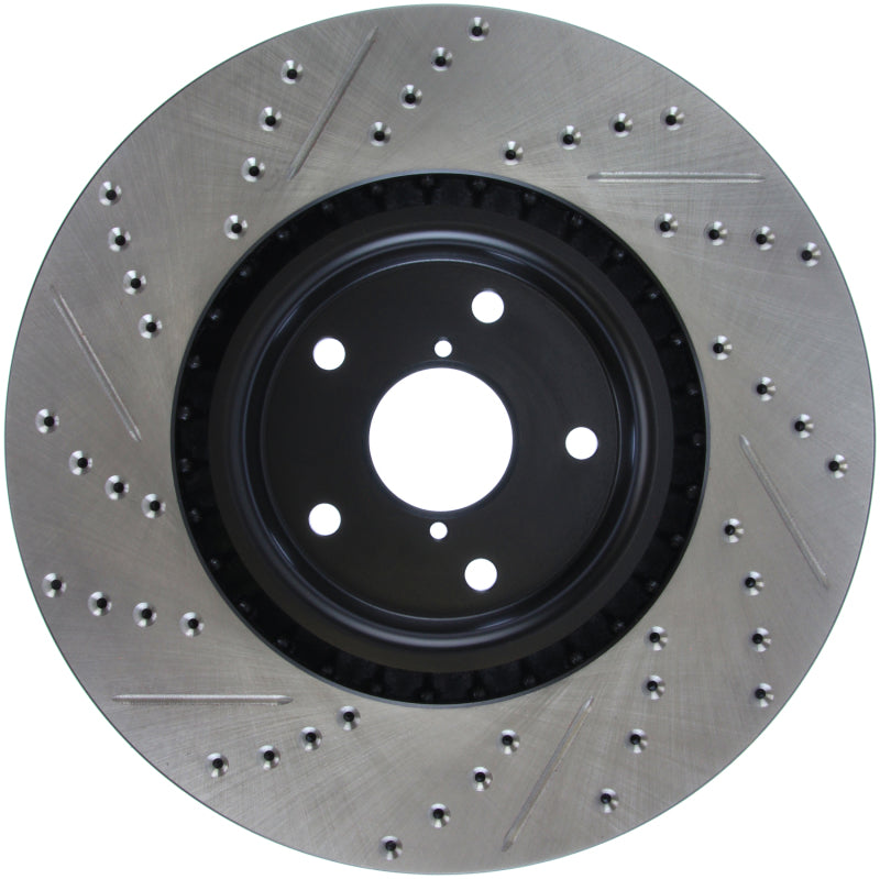 Stoptech 127.47022L StopTech 05-10 Subaru Impreza WRX/STi Slotted & Drilled Left Front Rotor
