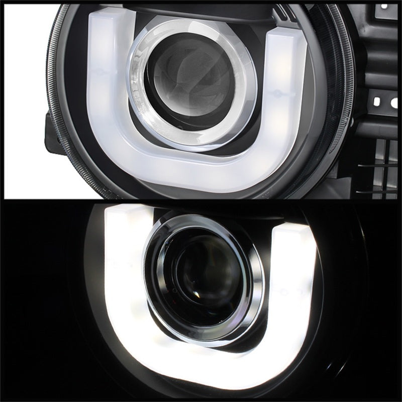 SPYDER 5075314 Spyder Toyota FJ Cruiser 07-14 Projector Halogen Model- 3D DRL LED Blk PRO-YD-TFJ07-3DDRL-BK