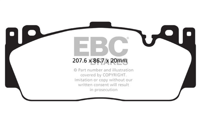 EBC DP42148R 12+ BMW M5 4.4 Twin Turbo (F10) Yellowstuff Front Brake Pads