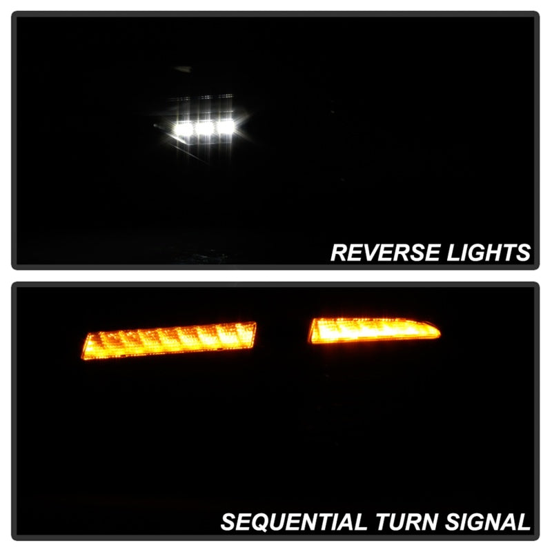 SPYDER 5086747 Spyder 08-14 Subara Impreza WRX Hatchback LED Tail Lights Seq Signal Blk Smoke ALT-YD-SI085D-SEQ-BSM