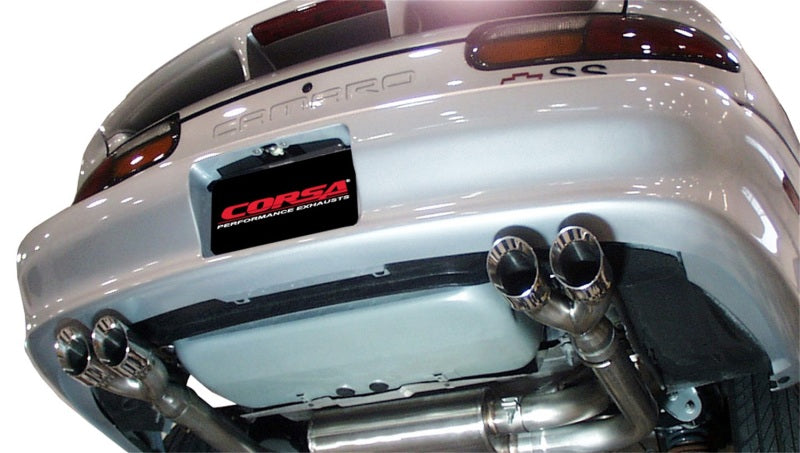 CORSA Performance 14143 Corsa 1998-2002 Chevrolet Camaro Convertible Z28 5.7L V8 LS1 Polished Sport Cat-Back Exhaust