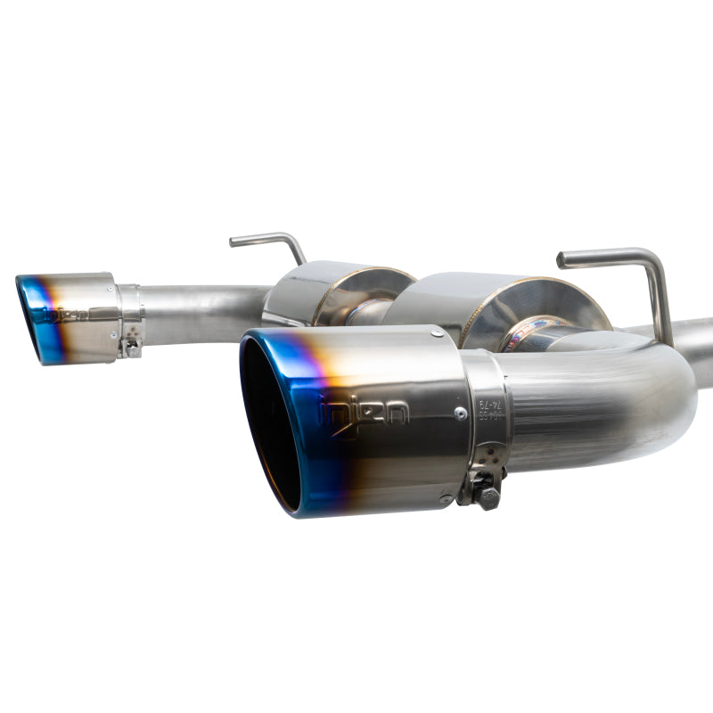 Injen SES1343ABTT 19-22 Hyundai Veloster N L4 2.0L Turbo Performance SS Axle Back Exhaust System - Burnt Ti Tips