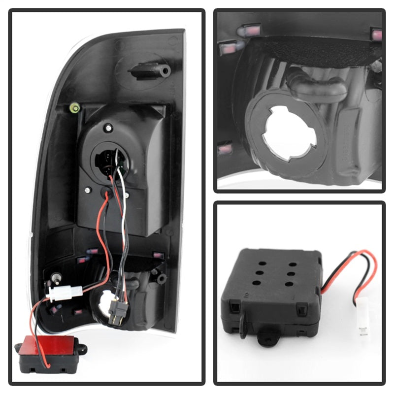 SPYDER 9027642 Xtune Ford F250/350/450/550 Super Duty 99-07 LED Tail Lights Black Smoke ALT-JH-FF15097-LED-BKSM
