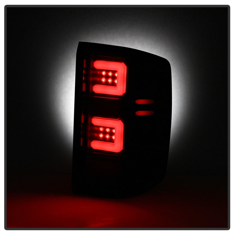 SPYDER 5085856 Spyder Chevy 1500 14-16 Light Bar LED Tail Lights All Blk ALT-YD-CS14-LBLED-BKV2