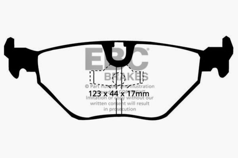 EBC DP4690R 87-91 BMW M3 2.3 (E30) Yellowstuff Rear Brake Pads