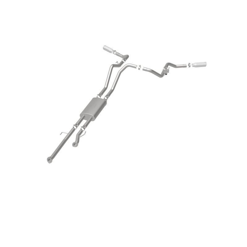 Magnaflow 19232 MagnaFlow Cat-Back 10-15 Toyota Tundra SC LB / CC SB 4.6L/5.7L V8 SS 2.5 Dual Split Rear 4in Tip