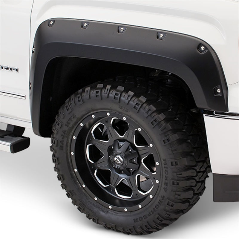 Bushwacker 20105-02 17-18 Ford F-250 Super Duty Pocket Style Flares 2pc - Black