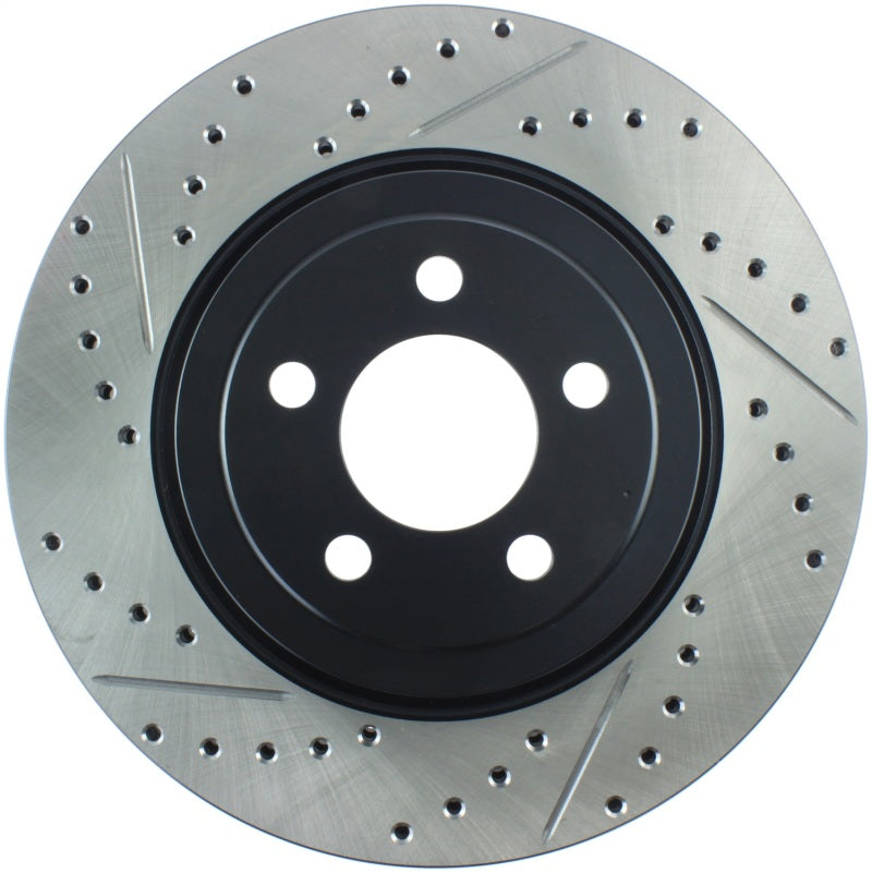 Stoptech 127.63061R StopTech 05-09 Chrysler 300 (5.7L V8 exc SRT-8) Front Right Slotted & Drilled Rotor