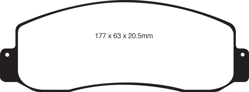 EBC ED91777 05-07 Ford F250 (inc Super Duty) 5.4 (2WD) Extra Duty Front Brake Pads