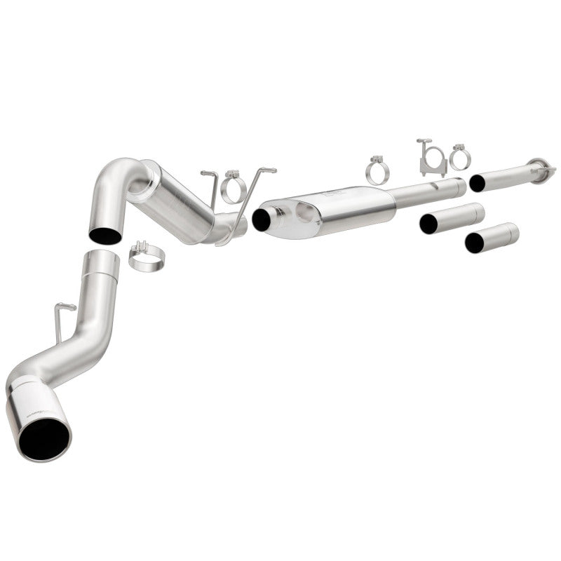 Magnaflow 19026 MagnaFlow Stainless Cat-Back Exhaust 2015 Chevy Silverado 2500HD 6.0L P/S Rear Exit 5in